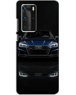 Чехол для Huawei P40 Pro с картинкой «Audi — ночное отражение» Чехол для Huawei P40 Pro с картинкой «Audi — ночное отражение»