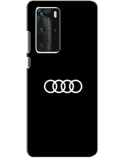 Чехол для Huawei P40 Pro с картинкой «Audi White Logo» Чехол для Huawei P40 Pro с картинкой «Audi White Logo»