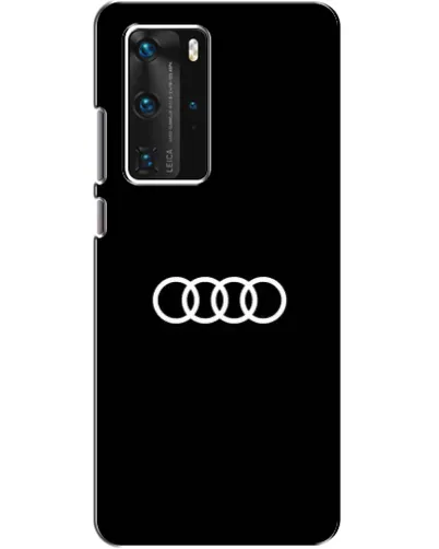 Чехол для Huawei P40 Pro с картинкой «Audi White Logo»