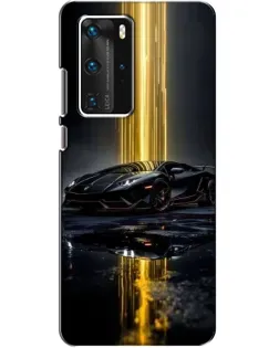 Чохол для Huawei P40 Pro з картинкою «Нічний Lamborghini драйв»