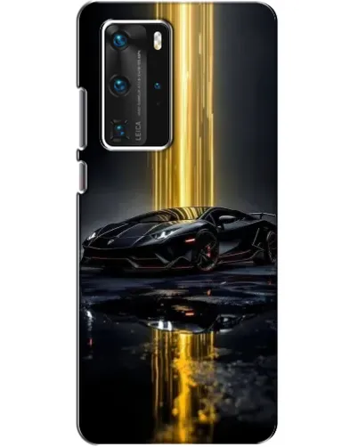 Чехол для Huawei P40 Pro с картинкой «Ночной Lamborghini драйв»