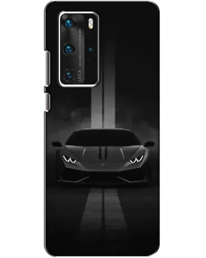 Чехол для Huawei P40 Pro с картинкой «Lamborghini симметрия дорог»