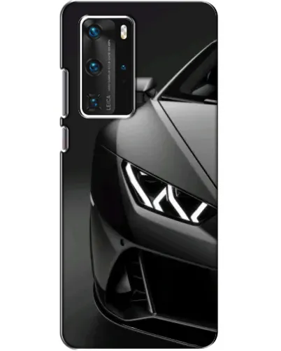 Чехол для Huawei P40 Pro с картинкой «Lamborghini фары детализация»