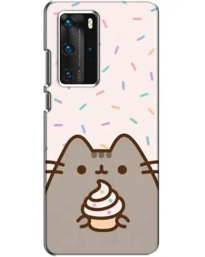 Чехол для Huawei P40 Pro с картинкой «Пушин с кексом»