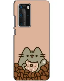 Чехол для Huawei P40 Pro с картинкой «Кофейный Пушин»