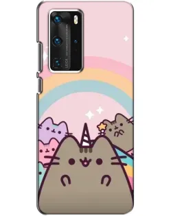 Чехол для Huawei P40 Pro с картинкой «Единорог Pusheen»