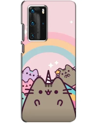 Чехол для Huawei P40 Pro с картинкой «Единорог Pusheen»
