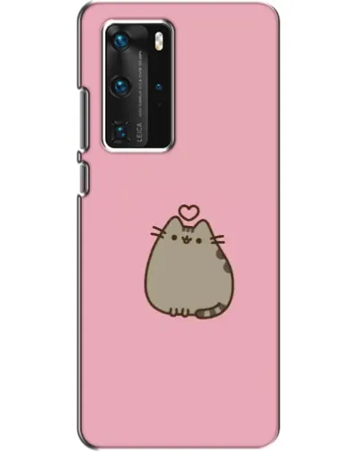 Чехол для Huawei P40 Pro с картинкой «Pusheen сердце»