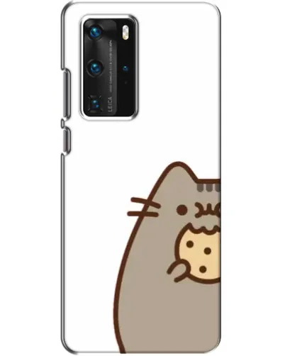 Чехол для Huawei P40 Pro с картинкой «Пушин с печеньем»