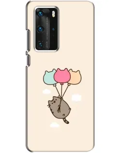 Чехол для Huawei P40 Pro с картинкой «Пушин на шариках»