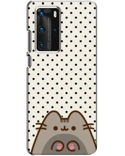 Чехол для Huawei P40 Pro с картинкой «Пушин в горошек»