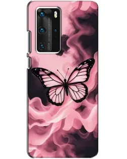 Чохол для Huawei P40 Pro з картинкою «Метелик у диму»
