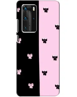 Чехол для Huawei P40 Pro с картинкой «Контрастные банты»