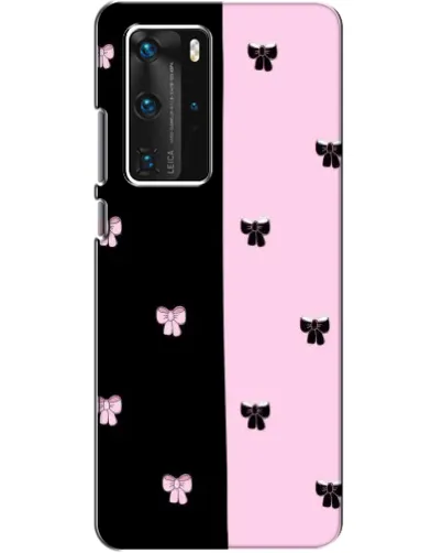 Чехол для Huawei P40 Pro с картинкой «Контрастные банты»