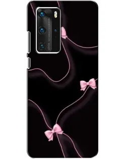 Чехол для Huawei P40 Pro с картинкой «Розовые ленты»