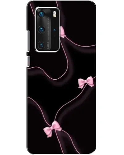 Чехол для Huawei P40 Pro с картинкой «Розовые ленты»
