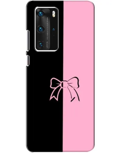 Чехол для Huawei P40 Pro с картинкой «Половинки банта»