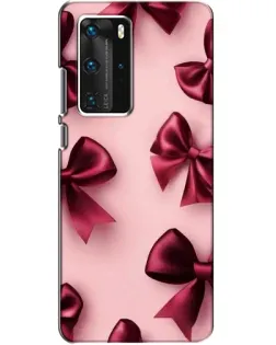 Чехол для Huawei P40 Pro с картинкой «Бордовый атлас»