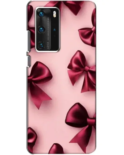 Чехол для Huawei P40 Pro с картинкой «Бордовый атлас»