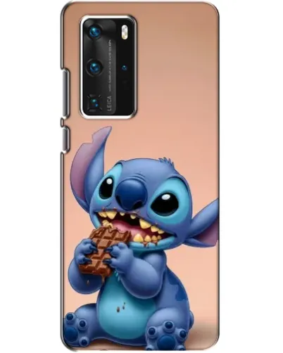Чехол для Huawei P40 Pro с картинкой «Стич ест шоколад»