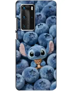 Чехол для Huawei P40 Pro с картинкой «Стич и голубика»