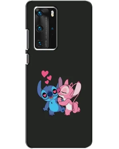 Чехол для Huawei P40 Pro с картинкой «Анжел целует Стича»