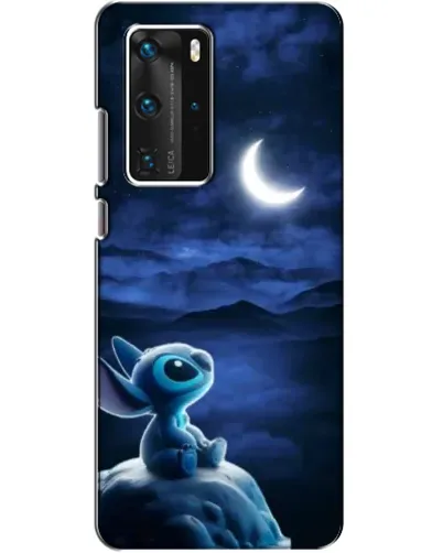 Чехол для Huawei P40 Pro с картинкой «Лунная ночь Стича»