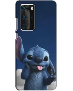 Чехол для Huawei P40 Pro с картинкой «Стич в облаках»
