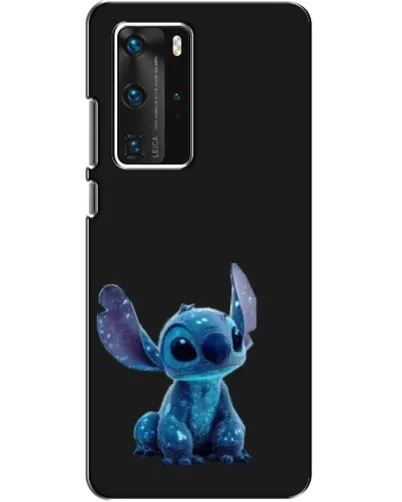 Чехол для Huawei P40 Pro с картинкой «Стич на черном»