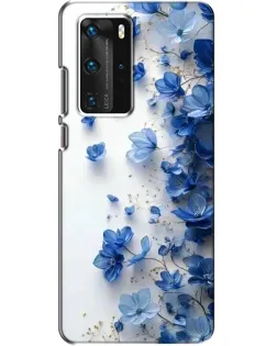 Чохол для Huawei P40 Pro з картинкою «Блакитний квітковий каскад»