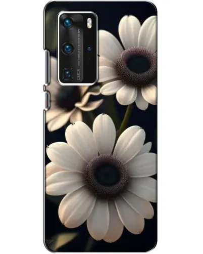 Чехол для Huawei P40 Pro с картинкой «Белые маргаритки макро» Чехол для Huawei P40 Pro с картинкой «Белые маргаритки макро»