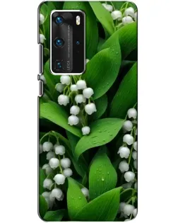 Чохол для Huawei P40 Pro з картинкою «Конвалії в зелені»