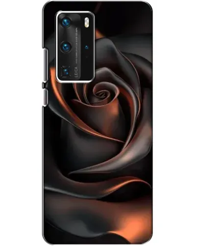 Чехол для Huawei P40 Pro с картинкой «Шелковая черная роза» Чехол для Huawei P40 Pro с картинкой «Шелковая черная роза»