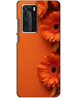 Чохол для Huawei P40 Pro з картинкою «Помаранчеві гербери»