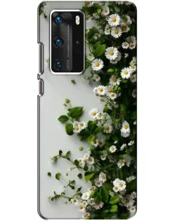 Чохол для Huawei P40 Pro з картинкою «Гілка дрібних білих квітів»