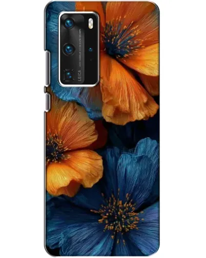 Чохол для Huawei P40 Pro з картинкою «Яскрава синьо-помаранчева флора» Чохол для Huawei P40 Pro з картинкою «Яскрава синьо-помаранчева флора»