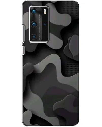 Чехол для Huawei P40 Pro с картинкой «Темный абстрактный камуфляж» Чехол для Huawei P40 Pro с картинкой «Темный абстрактный камуфляж»