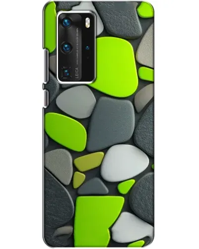Чехол для Huawei P40 Pro с картинкой «Яркая неоновая галька» Чехол для Huawei P40 Pro с картинкой «Яркая неоновая галька»