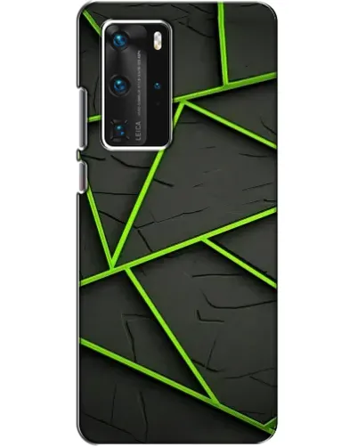 Чехол для Huawei P40 Pro с картинкой «Зеленые геометрические линии» Чехол для Huawei P40 Pro с картинкой «Зеленые геометрические линии»