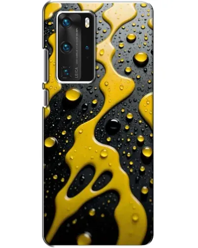Чехол для Huawei P40 Pro с картинкой «Жидкое желтое золото» Чехол для Huawei P40 Pro с картинкой «Жидкое желтое золото»