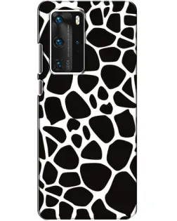Чехол для Huawei P40 Pro с картинкой «Черно-белый жираф»