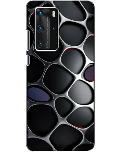 Чехол для Huawei P40 Pro с картинкой «Объемная темная решетка» Чехол для Huawei P40 Pro с картинкой «Объемная темная решетка»