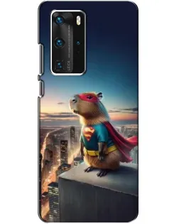Чехол для Huawei P40 Pro с картинкой «Капи-мен супергерой»