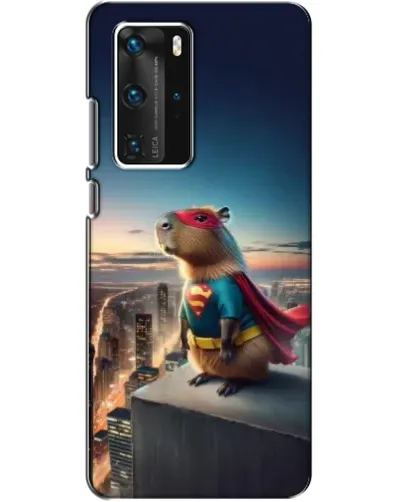 Чехол для Huawei P40 Pro с картинкой «Капи-мен супергерой»
