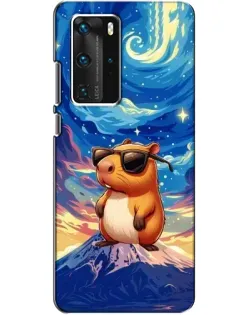 Чехол для Huawei P40 Pro с картинкой «Капибара Ван Гога»
