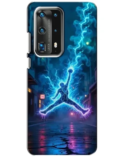 Чехол для Huawei P40 с картинкой «Jordan Gold Jumpman»