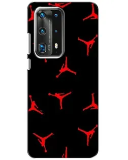 Чехол для Huawei P40 с картинкой «Jordan Red Pattern»