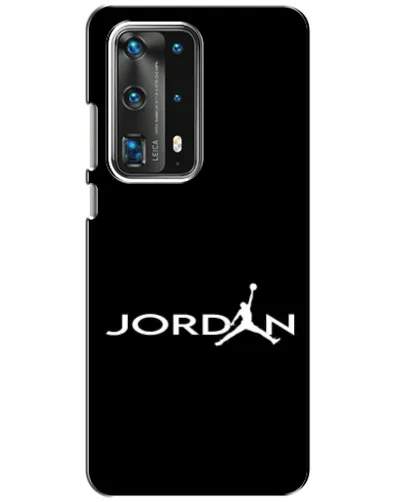Чехол для Huawei P40 с картинкой «Jordan White Logo»