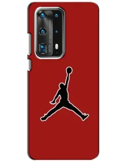 Чехол для Huawei P40 с картинкой «Jordan Red Back»