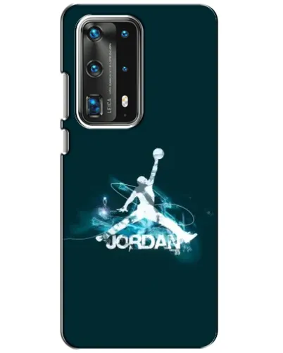 Чехол для Huawei P40 с картинкой «Jordan Blue Fire»
